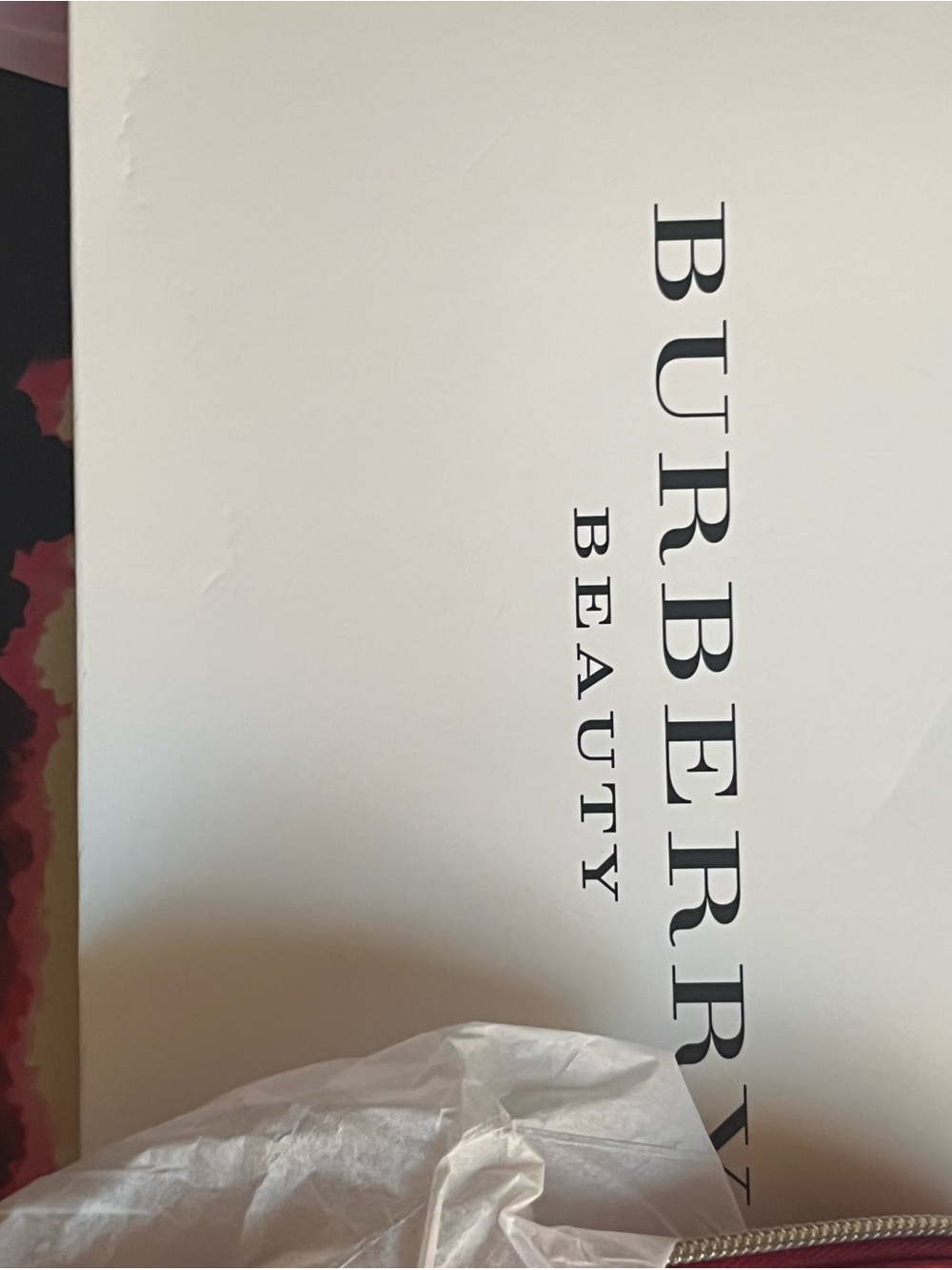 Burberry White Box with Black Logo